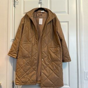 Lovers and Friends Giselle Faux Leather Coat